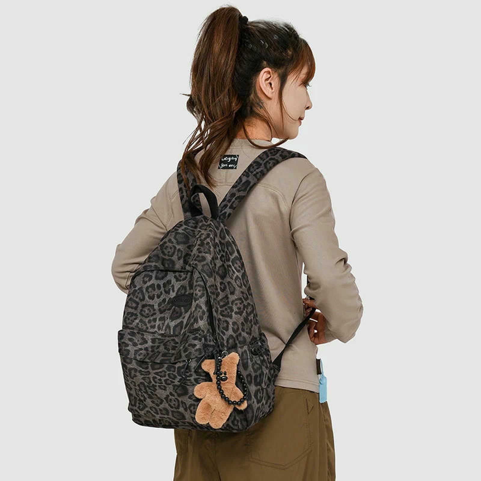 Schulrucksack Frau Rucksack Schule Buch Taschen Für Teenager Mädchen Harajuku Weibliche College Tasche Student Dame Bagpack-braun-nur