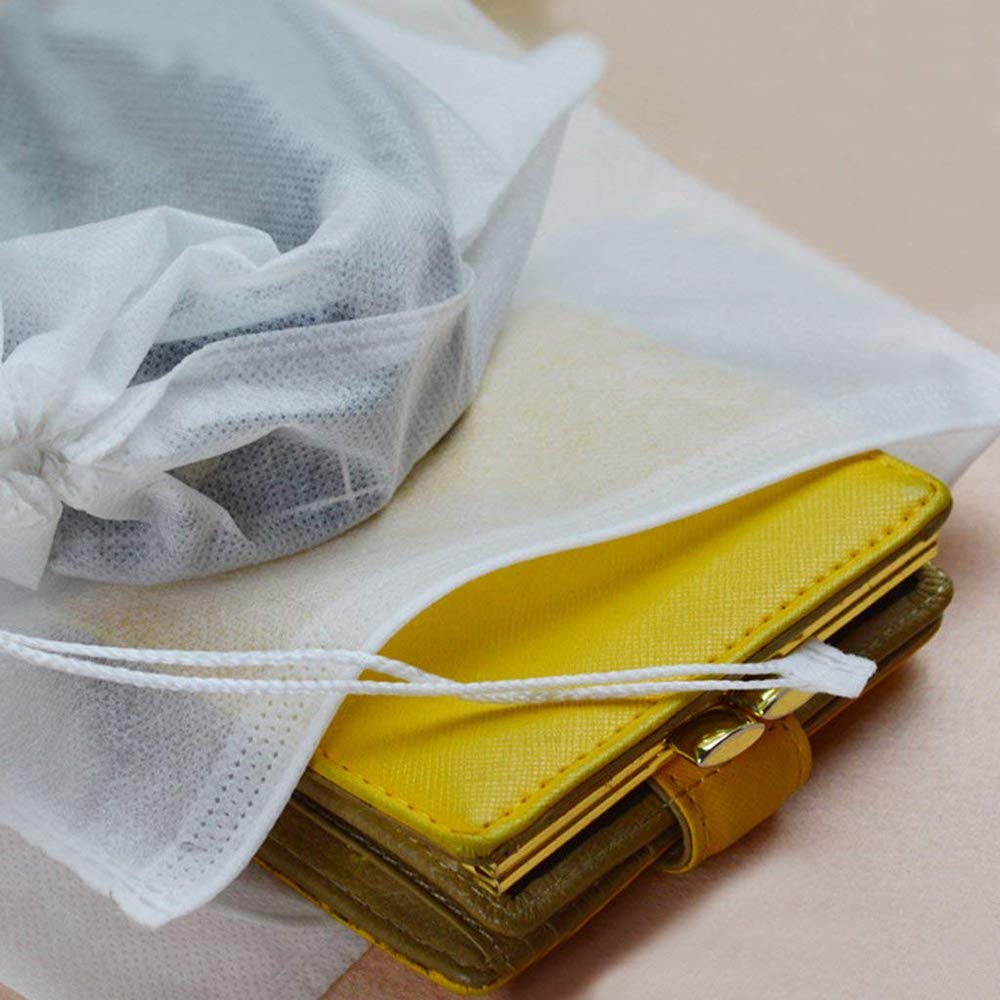 Culinavog Schuhbeutel Set 10-tlg - Transparente Aufbewahrungstaschen Mit Kordelzug