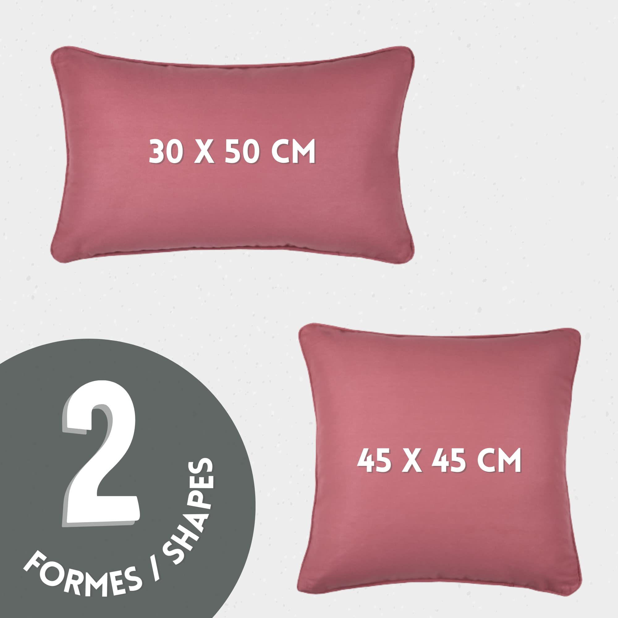 Cuscino Lovely Casa In Raso Di Cotone 30x50: Eleganza Oxford Per Un Tocco Sofisticato - 2