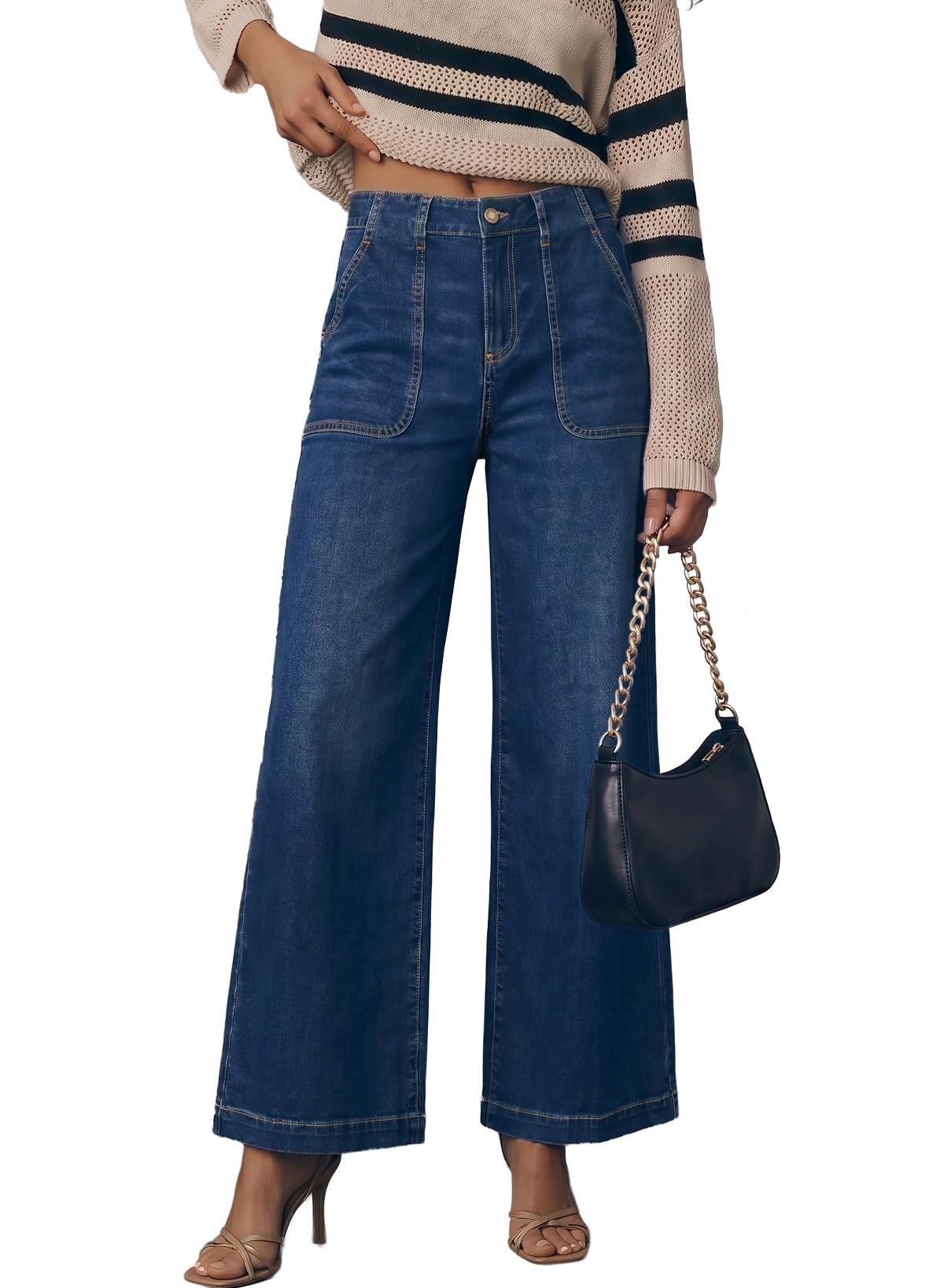 Sidefeel High Waisted Baggy Jeans