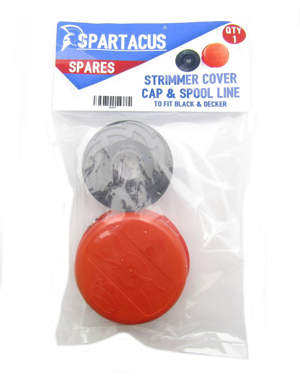 Spartacus Garden String Trimmer Cover Cap + Spool & Line Fits Black & Decker GL656 GL660 GL670