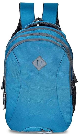 Touristiano Casual Waterproof Laptop Bag/Backpack for Men Women Boys Girls/Office School College Teens & Students with Free RAIN Cover (18 Inch,34litr) (Turquoise)