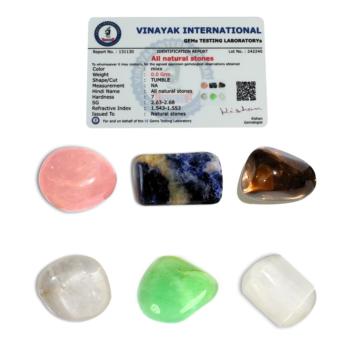 Reiki Crystal Products Natural Certified Stree Rlease Tumble Stone Kit 7 Chakra Crystals All Tumble Sets Energized by Experienced Reiki Healing Grand Master