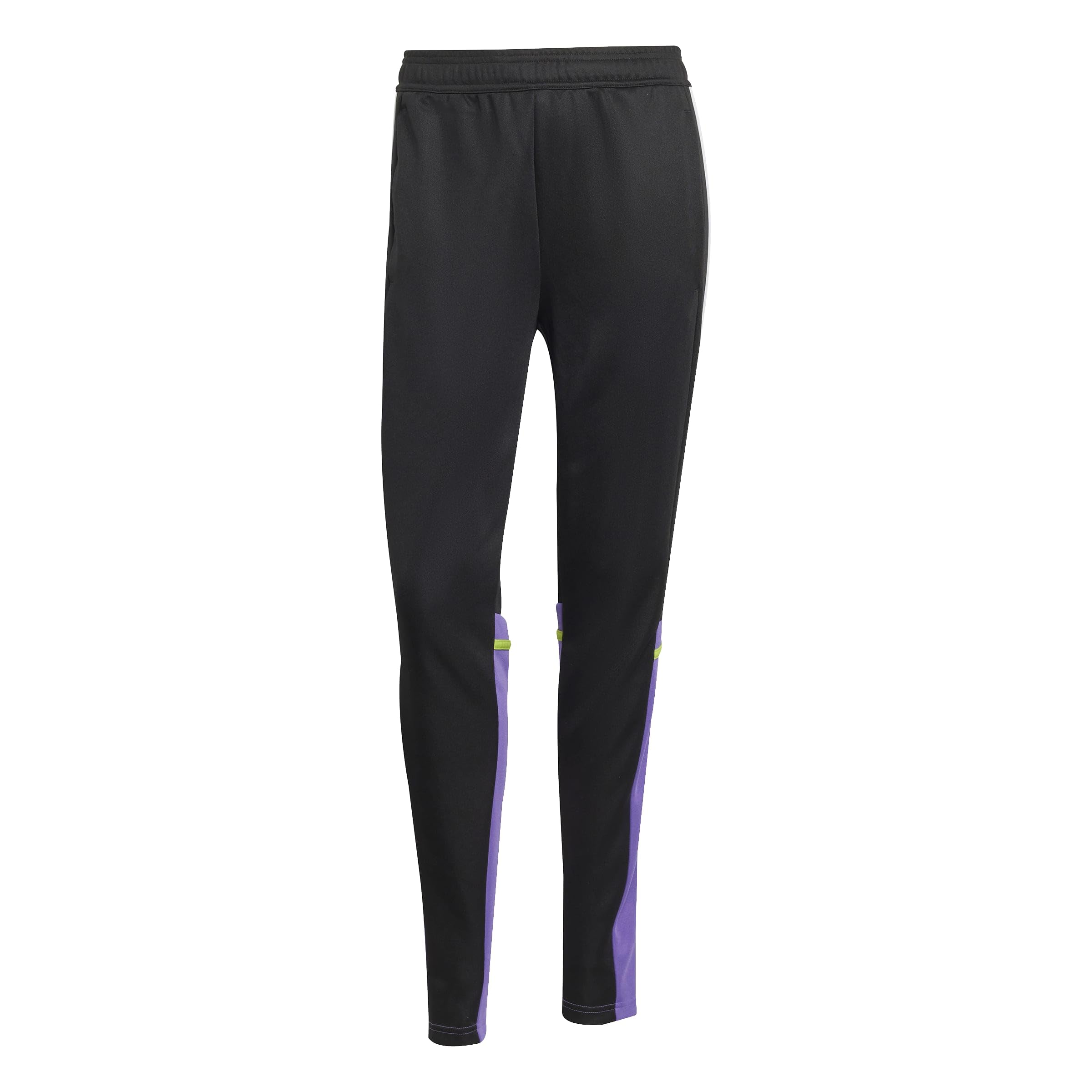 adidas Women's SQUADRA25 Training Pant, Black/Purple Rush, XS