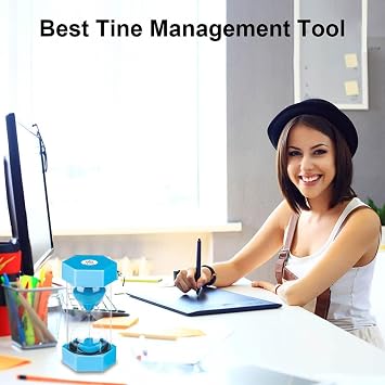 SuLiao Sand Timer 15 Minute Hourglass, Small Blue Plastic Sand Clock 15 Minutes, Sand Watch 15 Min, Hour Glass Colored Sandglass Timer for Kids, Games, Classroom, Decorative