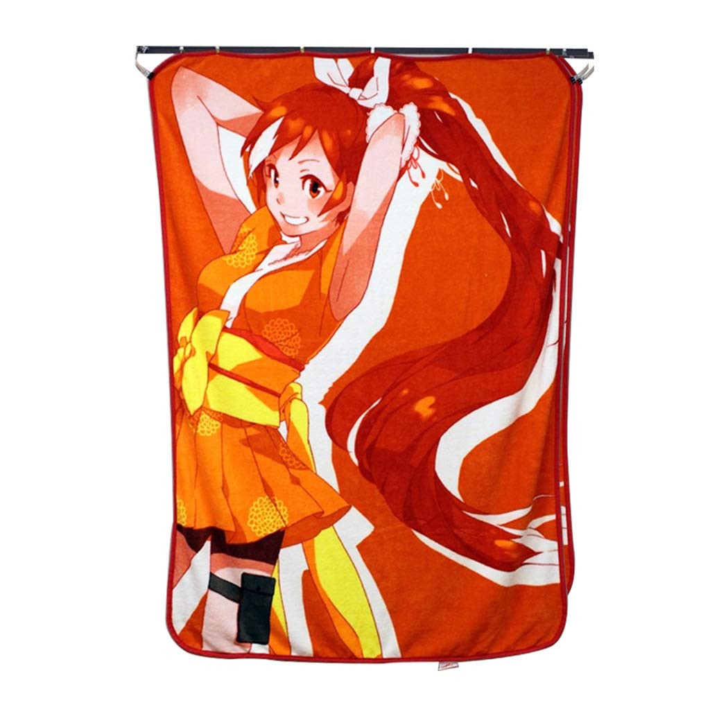 JUST FUNKY Crunchyroll HIME Fleece Throw Blanket/Tapestries Decorative Wall Hanging - Gift, Sofa/Bed
