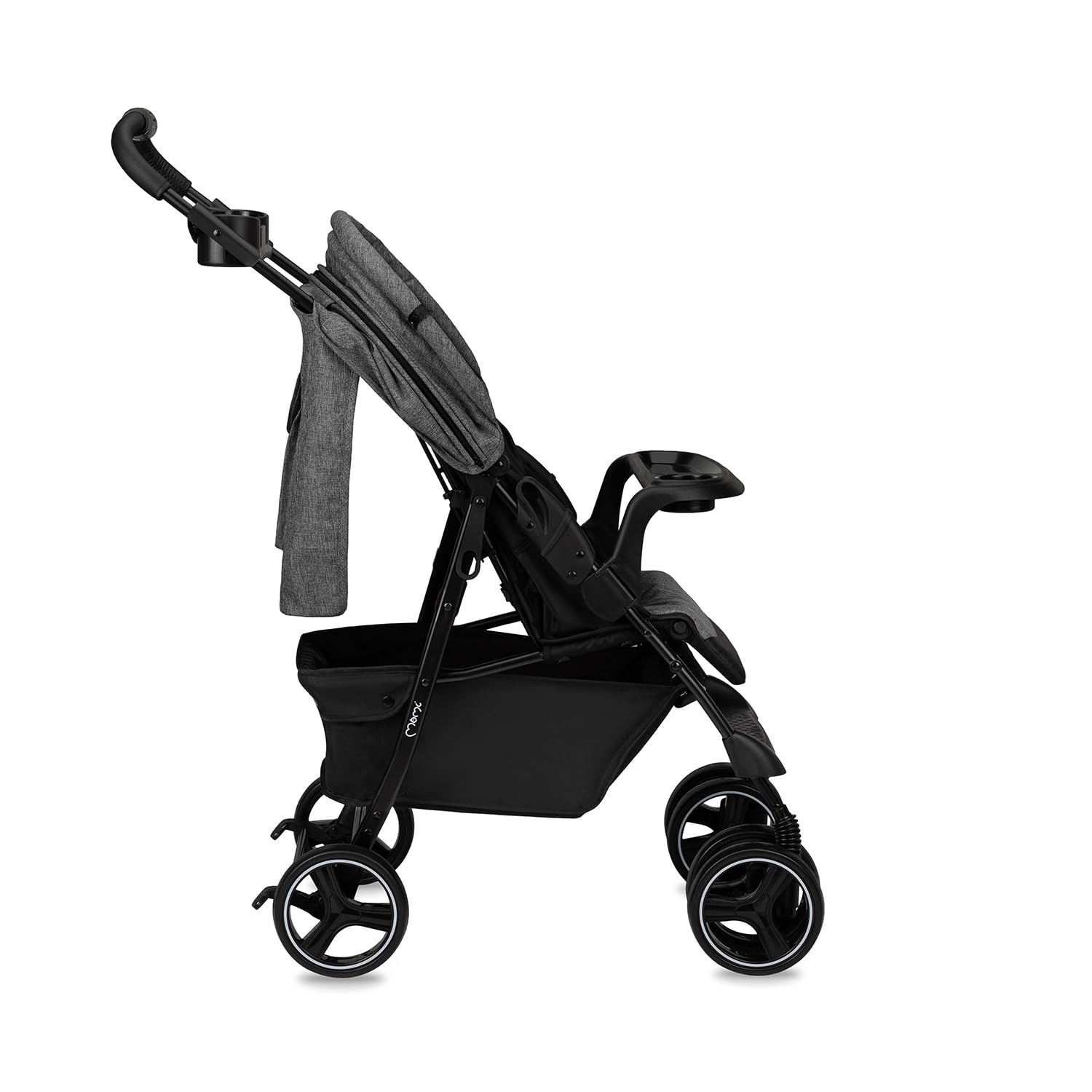 Poussette MoMi ISLA 6 mois 15 kg harnais 5 points panier couvre-pieds porte-gobelet plateau goûter sac couches