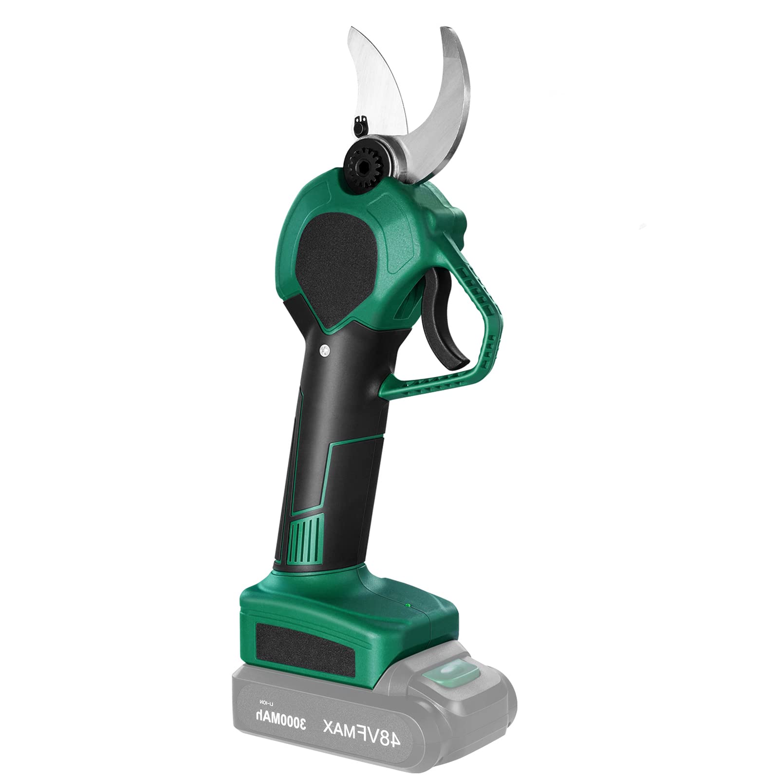 NAIZY Tijeras de podar eléctricas con batería, 2 unidades, batería recargable de 3000 mAh, tijeras de podar para árboles, máx. 40 mm de diámetro de corte, tijeras de corte portátiles para jardines,
