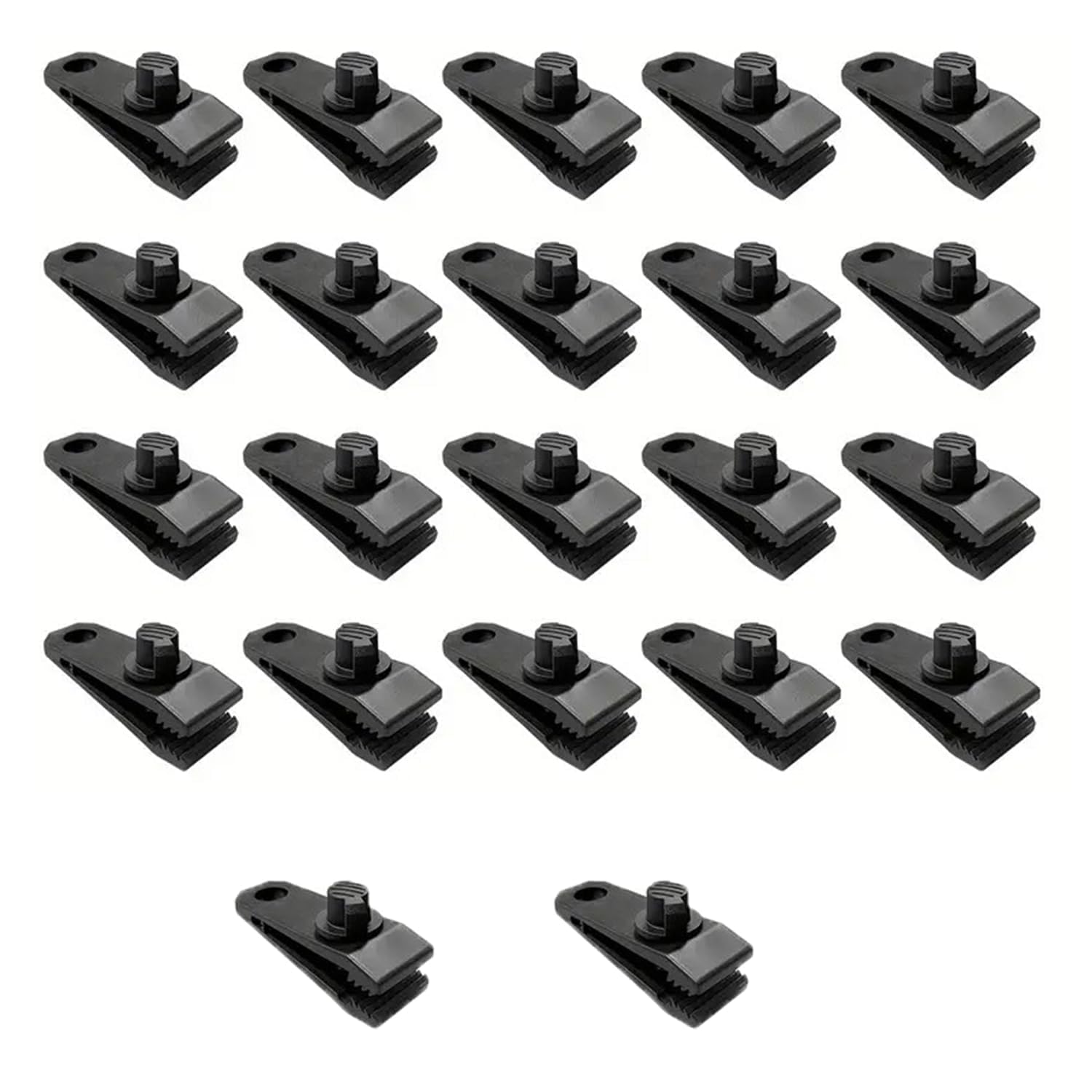 22 Pcs Heavy Duty Tarp Clips, Outdoor Grip Tent Clips Fastener Awning Clamps, Withstand 60mph Winds for Awnings, Tarps & Outdoor Covers – Secure Camping Gear, Caravan Canopies & Pool Liners