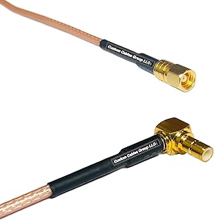 0.5 feet RG316 SMC Female to SMB Male Angle RF Pigtail Coaxial Cable
