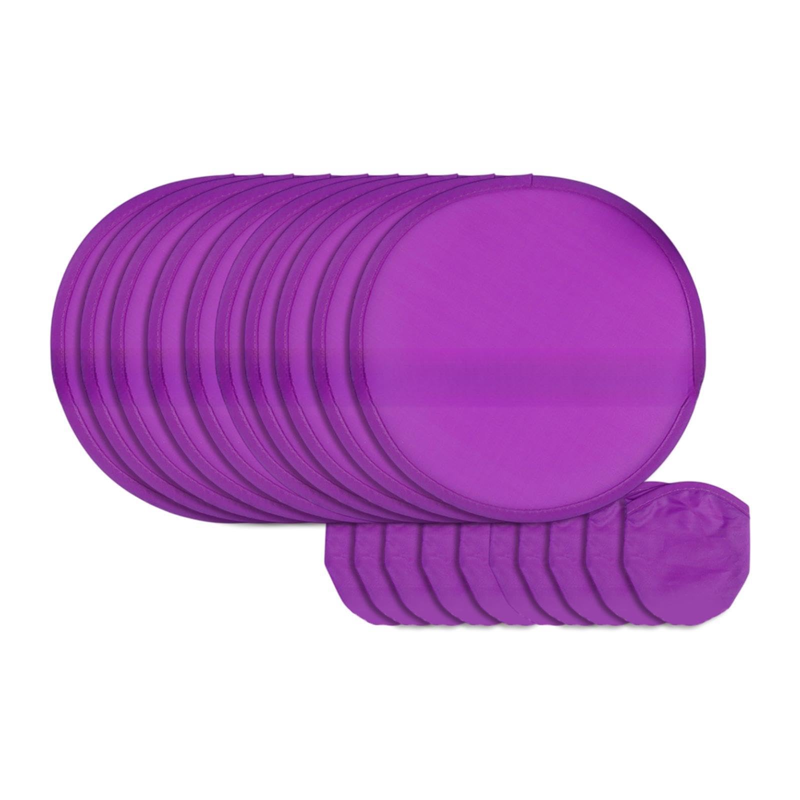 Urijx™ 10Pcs Folding Fan Classic Round Fan for Advertising Travel Decor Performance Purple Clothing, Shoes & Accessories | Vintage | Vintage Accessories | Hand Fans-image-16