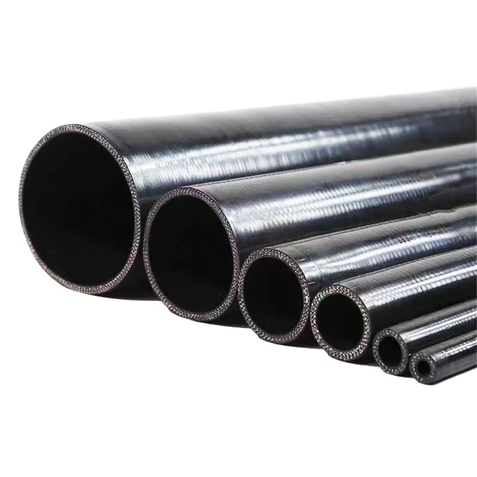 Eamrfvqt Black Silicone Tubing Hoses, Silicone Hose Id16-120Mm Length1000mm Straight Intercooler Turbocharger Connector(Id 95Mm)
