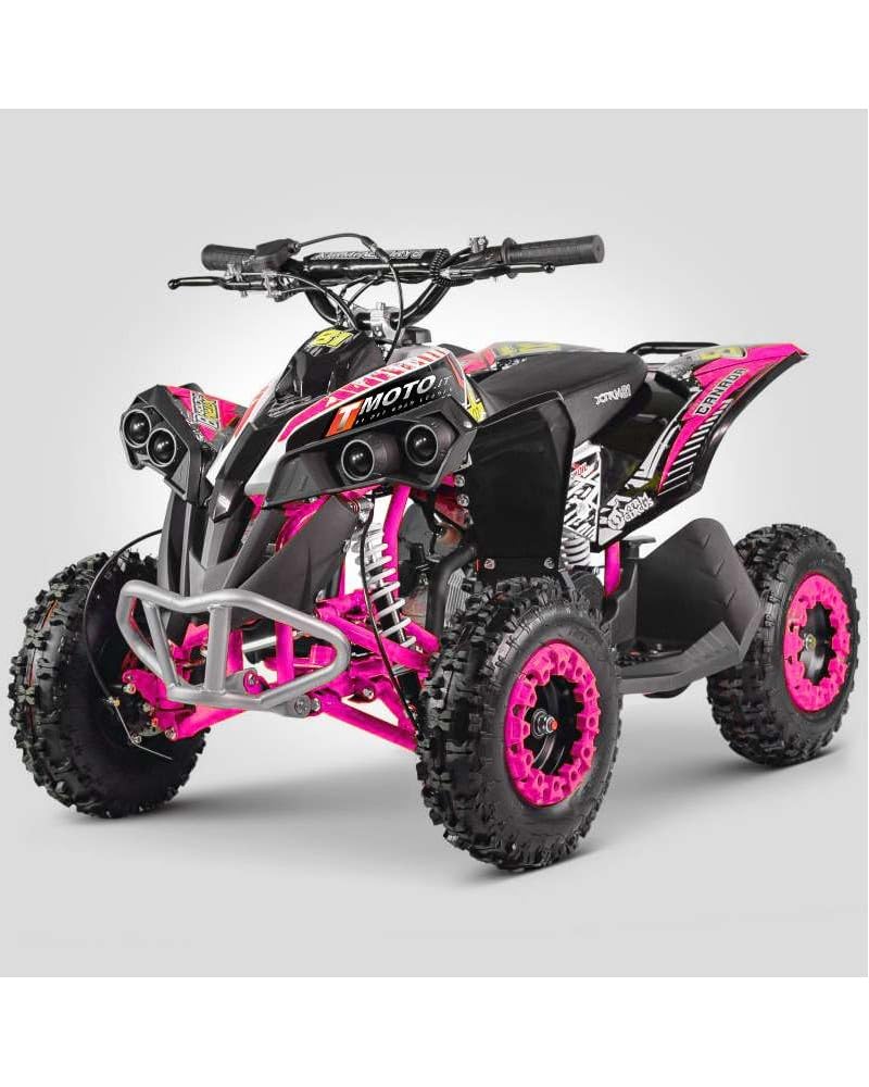 MiniQuad Thor 50cc a Benzina Rosa Pink – Quad 50cc a Benzina per Bambini, Motore 2 Tempi, Ruote 6 Pollici, Avviamento Easy Start, Ideale per Off-Road