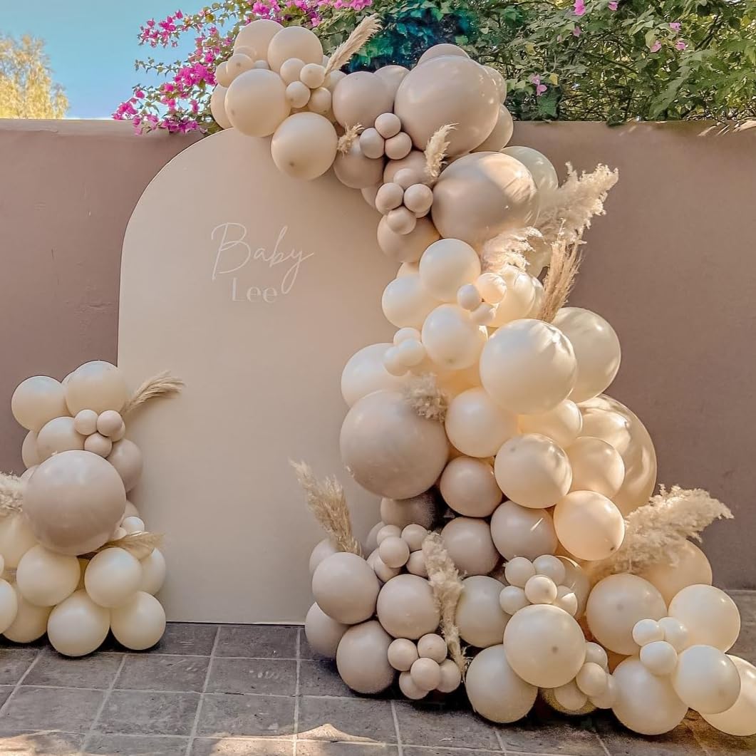 Amazon.com: Neutral Gender Reveal Balloon Garland Arch Kit 115PCS Apricot  Beige White Sand Double Stuffed Balloons for Boy or Girl Gender Reveal baby  Shower Decorations Birthday Party Wedding Supplies : Home &