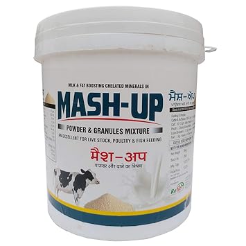 REFIT ANIMAL CARE Milk Booster Mineral Mixture Powder & Granules for Cattle & Poultry, 5 Kg, Mash Up