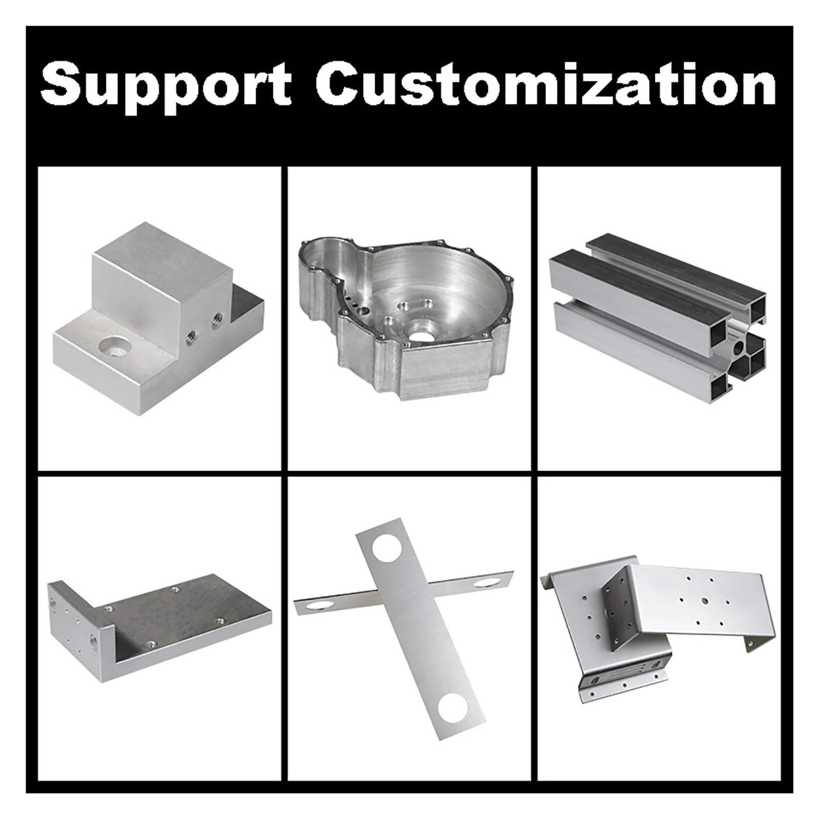 Kwadratowy płaski pręt aluminiowy, Twardy blok z blachy ze stopu aluminium 7075, wiele rozmiarów do obróbki CNC(100x200x8mm)