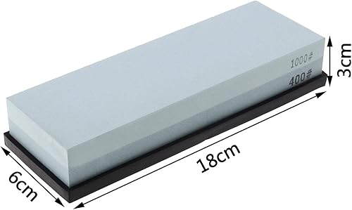 Miniatura 3 de Crear idea Piedra de afilar húmedo afilador de piedra con base antideslizante de silicona Tijeras tácticas de cocina Navajas Espadas de doble cara
