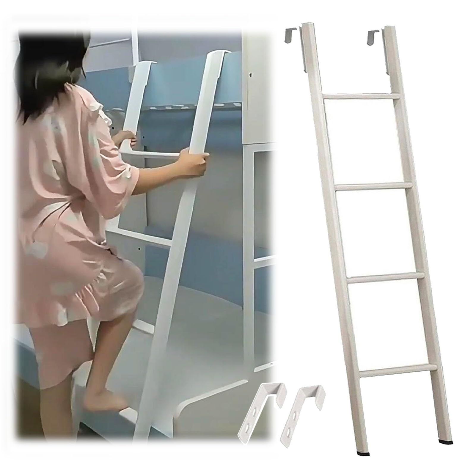 Bunk Bed Ladder for Kids 135cm Home Bed Ladder Durable & Safe Small Bed Ladders Easy Access for Loft & Bunk Beds Sturdy Design for Safety