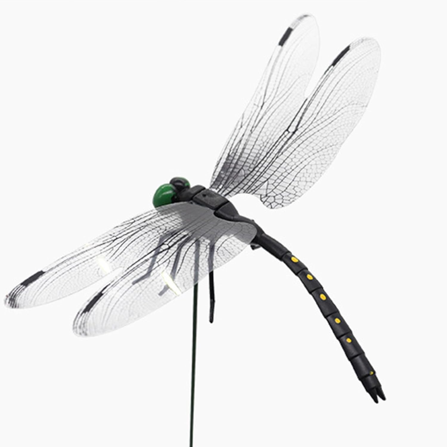 40 Pcs Dragon Fly Clips for Bugs Repellent, 3D Artificial Dragonfly Hat Clip, Dragonfly Garden Decor (40, Black*40 Pcs)