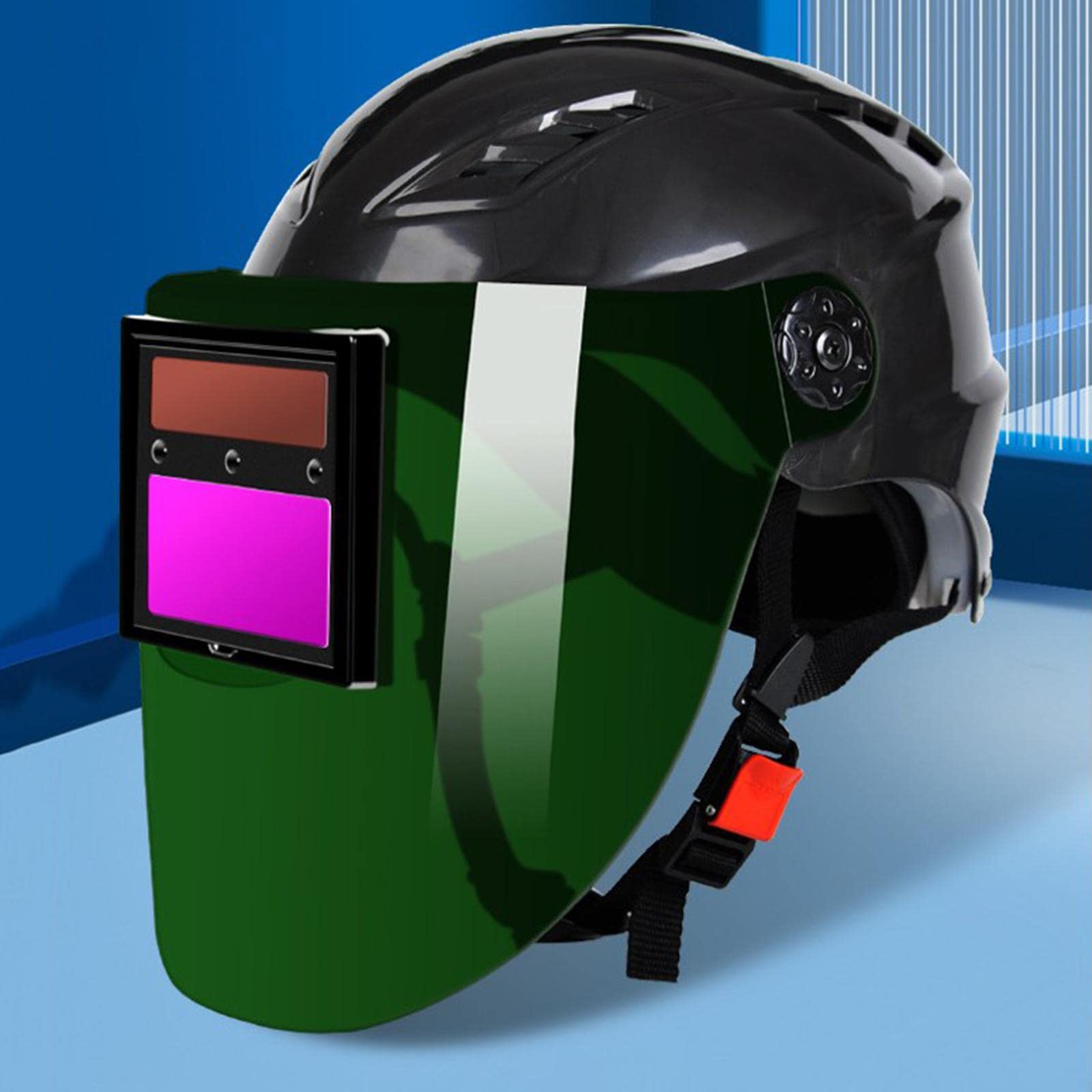 Casco de Soldadura Automático Fabricado en Policarbonato (PC). Pantalla de Soldadura con Oscurecimiento Automático Y Protección Térmica para Soldadura, Translúcido