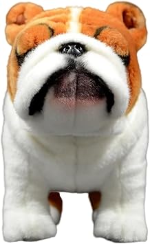 FRANKIEZHOU Lifelike Bulldog Plush-11.8 Bulldog Stuffed Animal,Soft Dog Stuffed Animals for Girls and Boys,Kid's Plush Toy,Hugging Plush