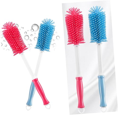 Miniatura 3 de Toyvian Cepillo de limpieza para biberones, juego de 2 piezas para facilitar la limpieza y el mantenimiento