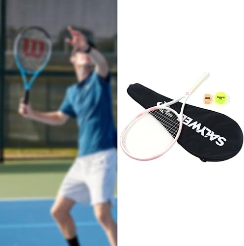 Miniatura 4 de Juego de raqueta de tenis con estuche de transporte para entrenamiento y práctica para adultos y niños