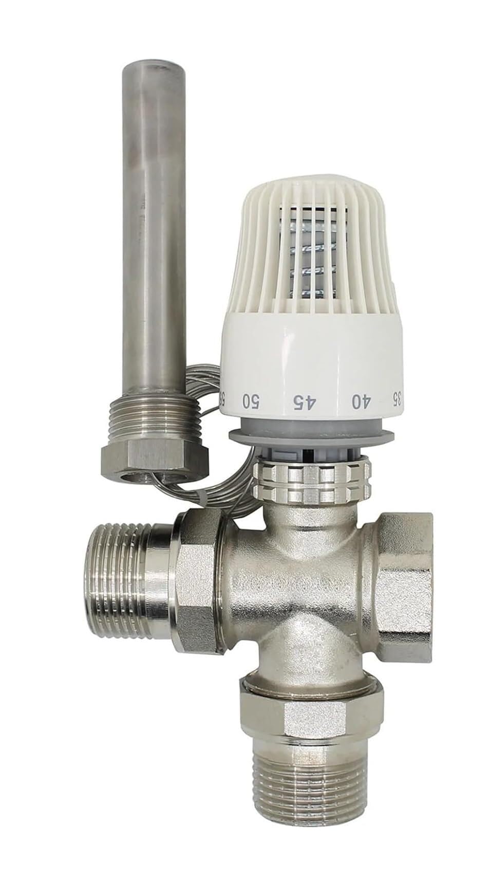 Valvola termostatica for radiatore con controllo da 30-70 gradi M30 * 1,5 for sistema di riscaldamento a pavimento - 1 pz(DN20)