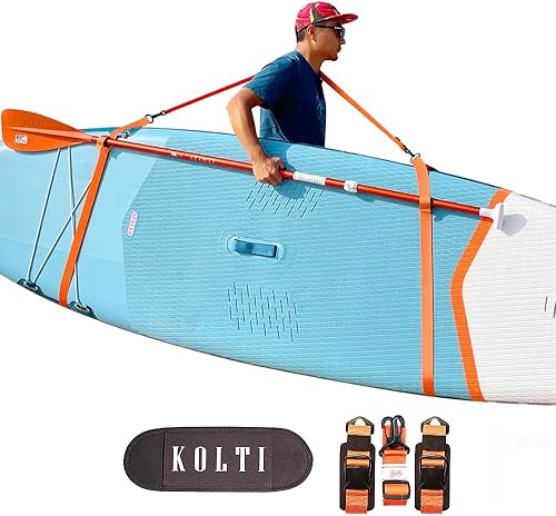 Miniatura 1 de Kolti - Correa de transporte para tabla de surf y tabla de surf (ajustable, resistente y resistente, para tabla de surf, soporte para tabla de surf
