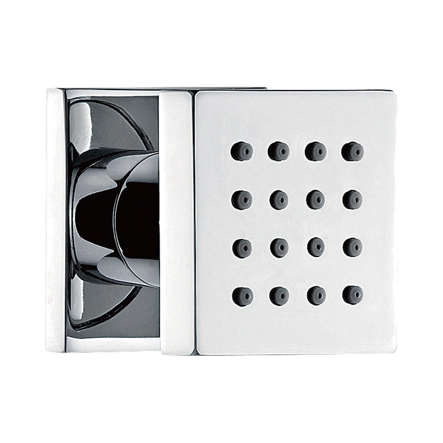 DAX Brass Square Body Jets, Brushed Nickel