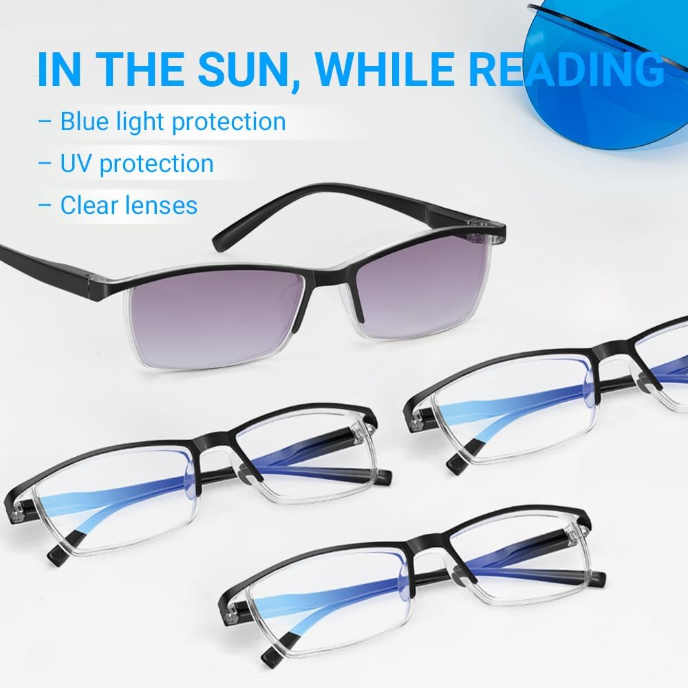 TERAISE Fashion Anti-blue light Reading Glasses Men Women Computer Reader - Image 2