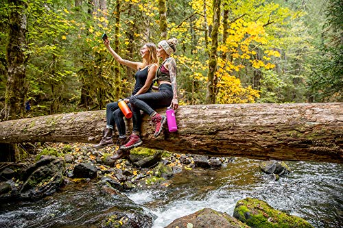 Hydro Cell Stainless Steel Triple Insulated Water Bottle, 2 Lids (64Oz 40Oz 32Oz 24Oz 18Oz 14Oz) - Metal Vacuum Flask With Modern Leakproof Sport Straw Design For Kids And Adults (Fuchsia 40Oz) #TOP6