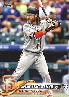 2018 Topps Series 2#585 Brandon Crawford San Francisco Giants Baseball Card - GOTBASEBALLCARDS