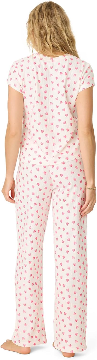 PJ Salvage womens [Amazon Exclusive] Airy Waffle Pajama 2-piece Pj Set - Image 4