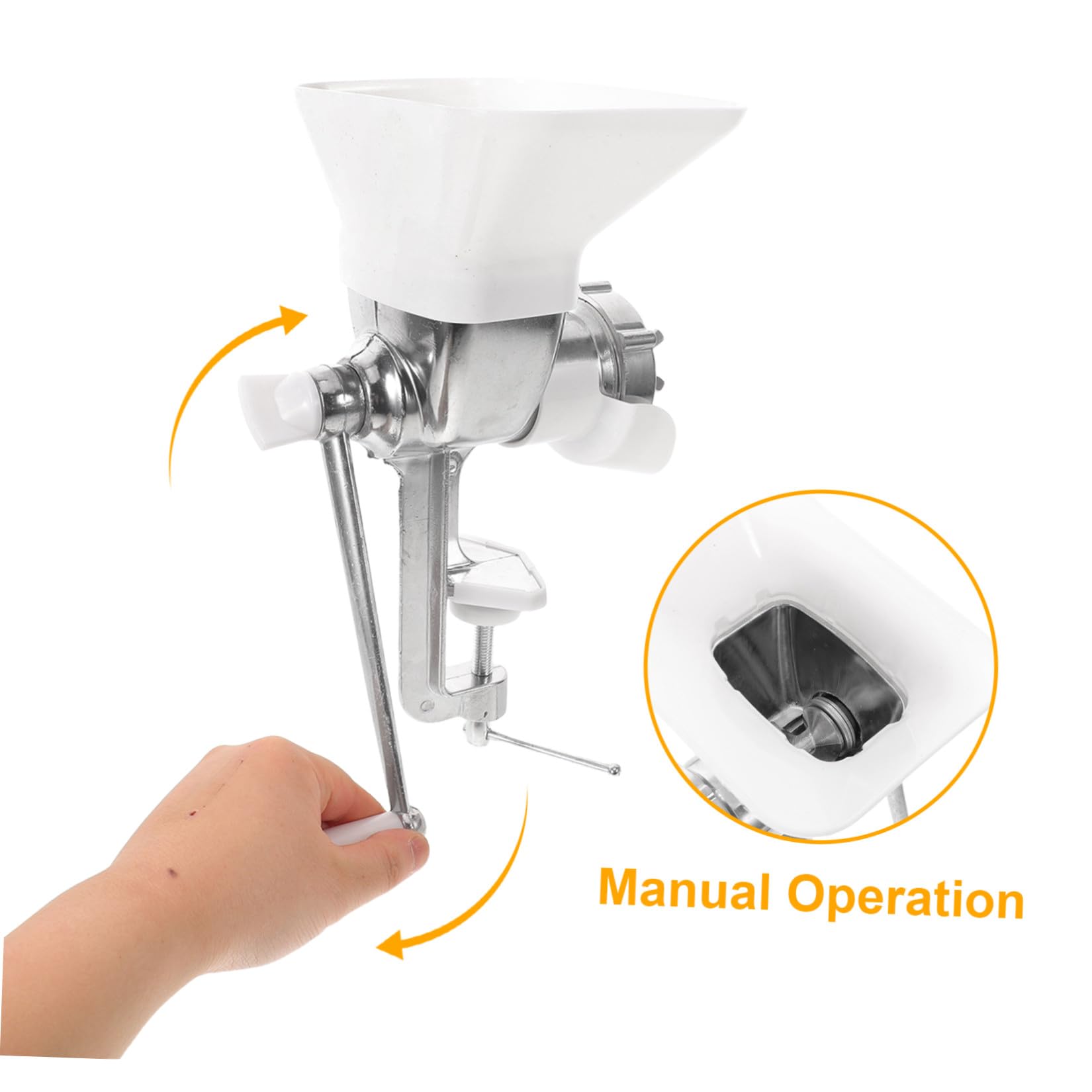 ibasenice Máquina Manual Estructura Resistente de Hierro y Plástico para Pellets de Alimento para Gallinas y Patos Adecuado para Granjas y Patios Domésticos
