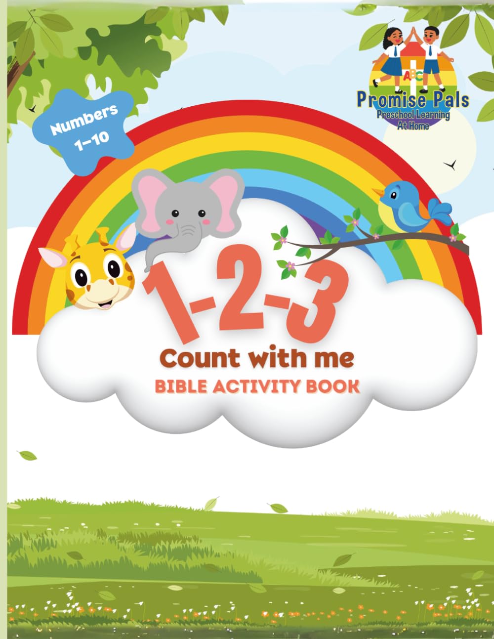 1-2-3 Count With Me: A Bible Coloring Book: Bible Activity Book