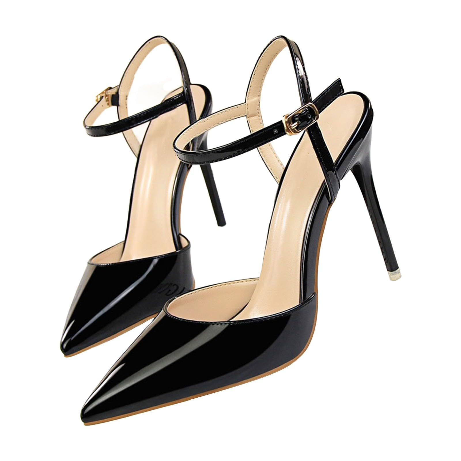 Sandalias de mujer con tacón, tacones altos, elegantes tacones puntiagudos