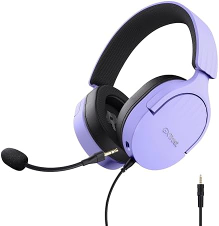 GXTrust Fayzo Gaming Headset Over-Ear Kopfhörer 3,5-mm Klinke, Purpur