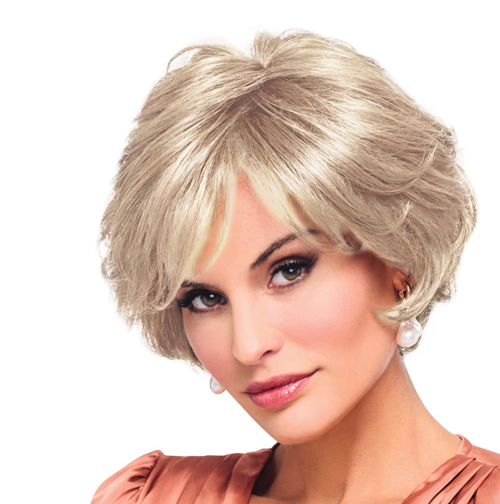 Raquel Welch Captivating Canvas Chin Length Layered Wig by Hairuwear, Average Size Cap, RL16/22 Iced Sweet Cream