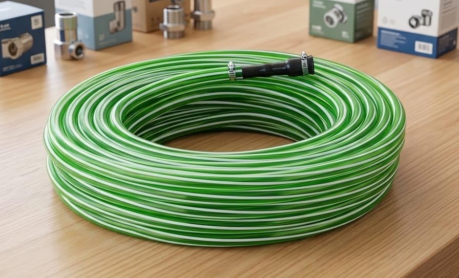 Image of Storp KK. flexible tube conveying water 0.5 inch Heavy Duty Garden Hose Pipe with Tap Adapter & Lightweight, Durable & Flexible, Water Pipe for Garden, Car Washing [3 meter]