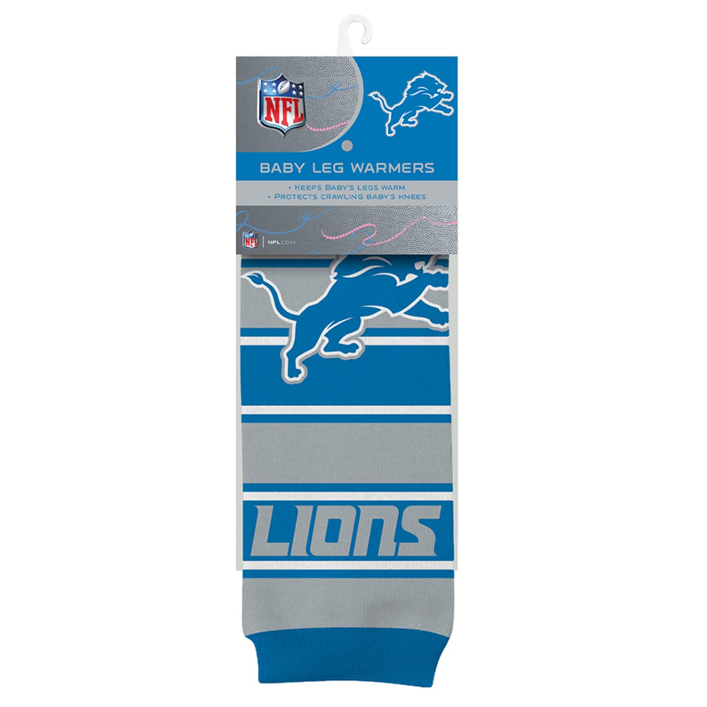 Baby Fanatic Officially Licensed Toddler & Baby Unisex Crawler Leg Warmers - NFL Detroit Lions