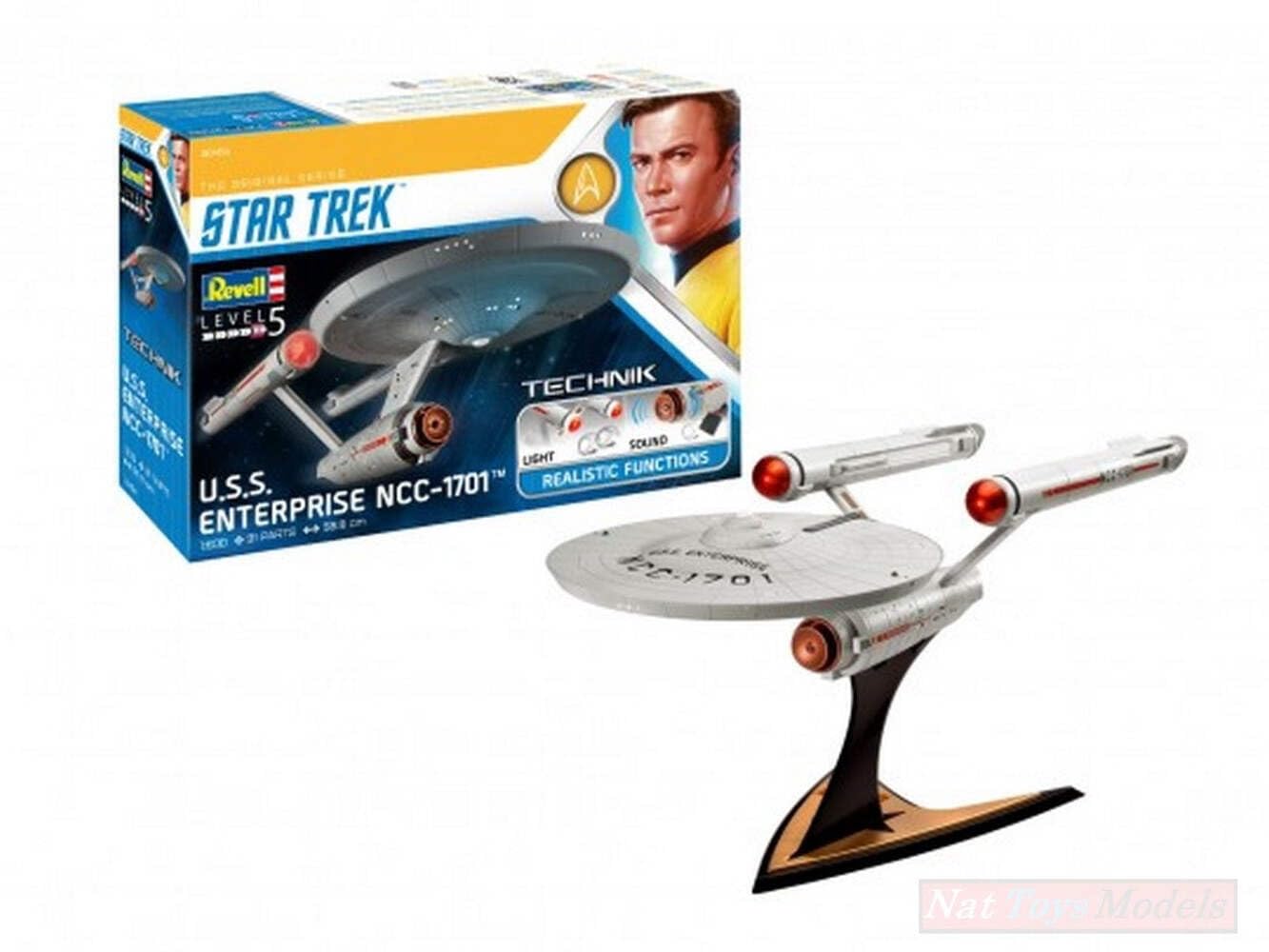 Modelo A Escala Compatible con USS Enterprise NCC-1701 (Star Trek) Kit 1:600 REVELL RV00454