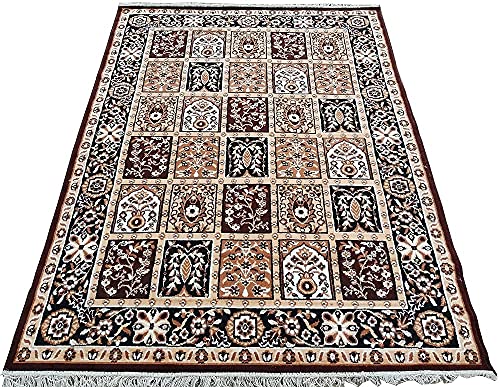 Image of Soft Washable Beautiful Acrylic Rugs for Home Decor Living Room 5x7 feet (150 x 200 CM) Brown