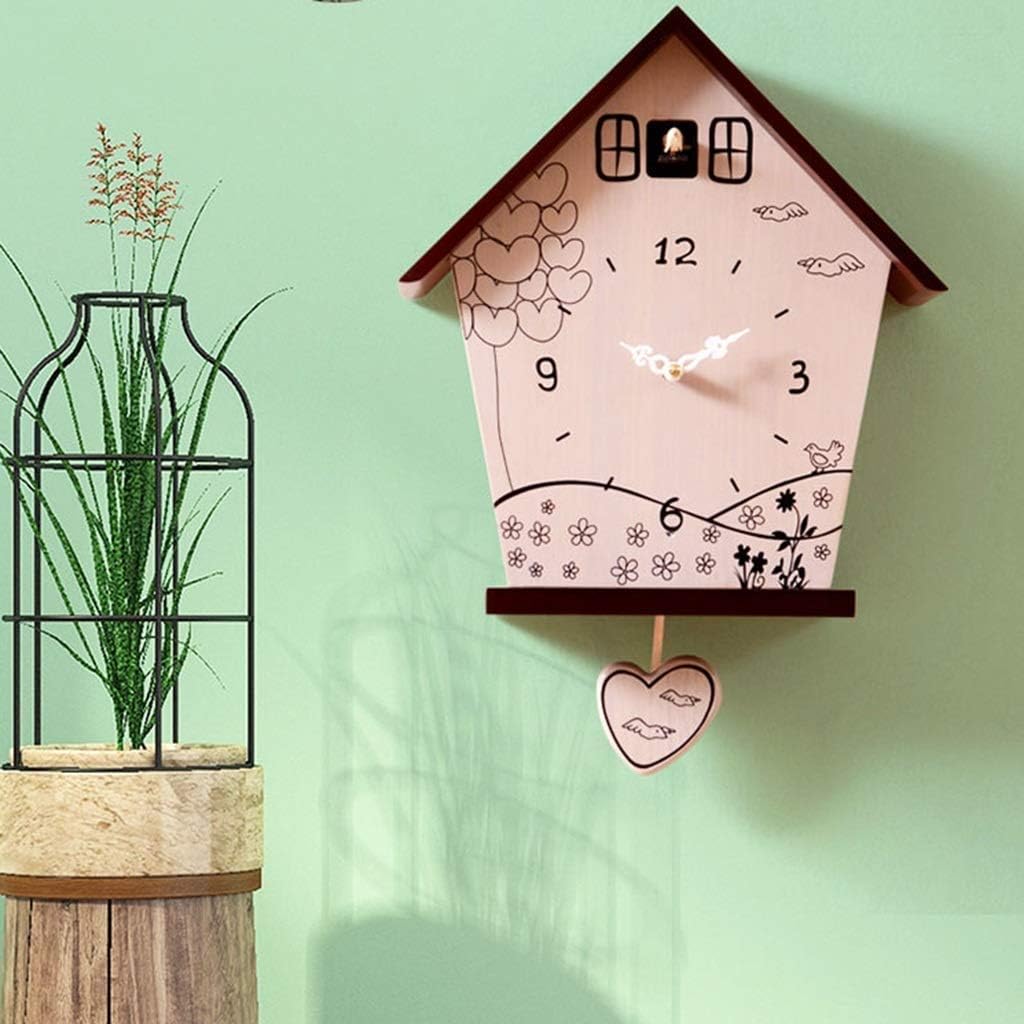 Bird Clock Simple Cuckoo Clock | Modern with Pendulum, Low Energy Consumption and Long-Term Use, Multi Scenario Application