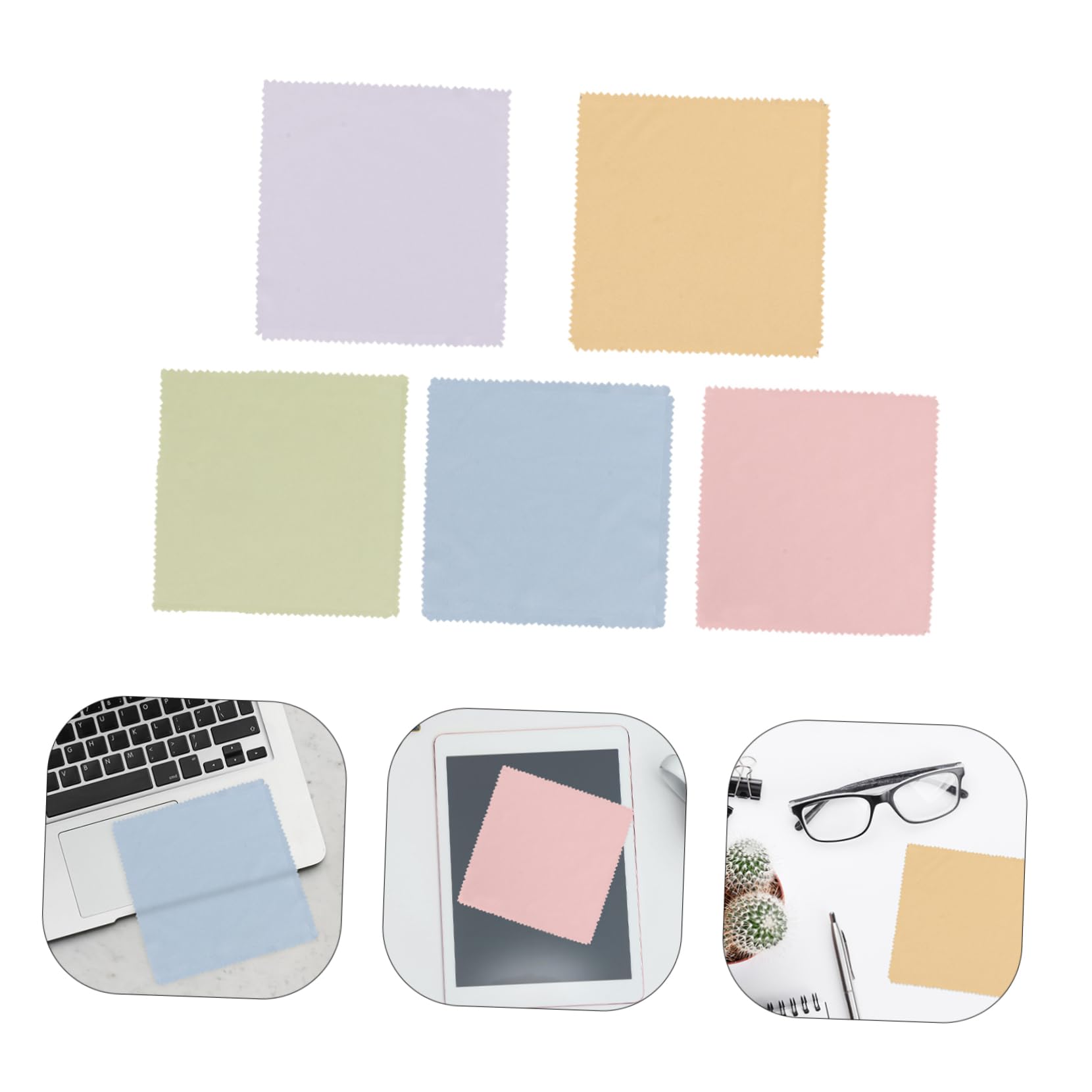 Didiseaon 250 Piezas Gafas De Tela Gafas De Paño De Limpieza Limpiador De Gafas Lente De Gafas Paño Limpiador De Fibra Tela Para Gafas De Fibra Gafas Paño De Limpieza De Fibra