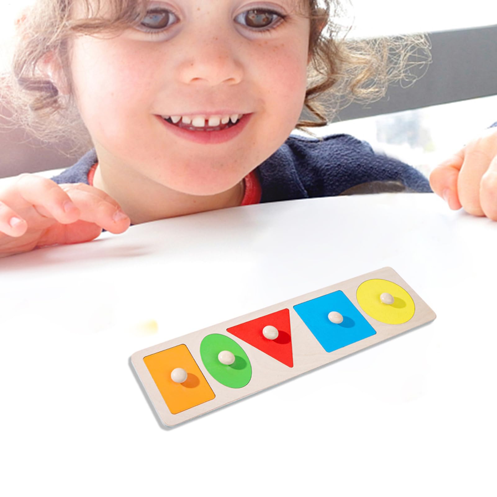 Puzzle à Formes Multiples en Bois Éducatif pour Tout-Petits