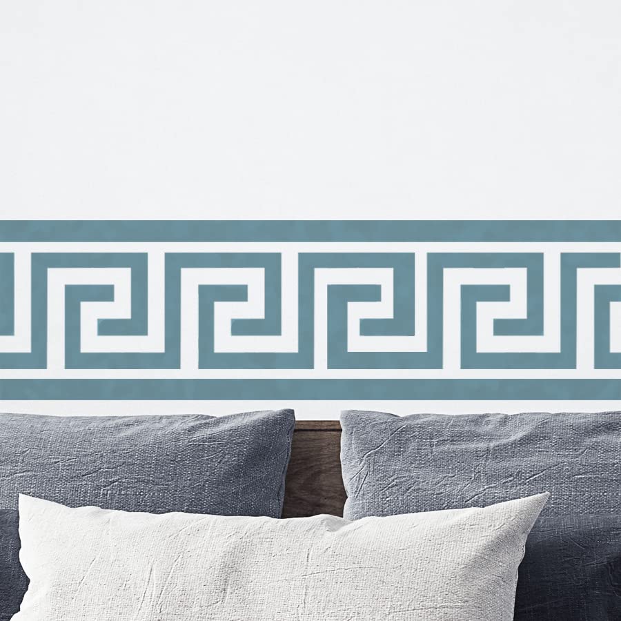 Greek Key Wall Border Pattern Stencil, Large Painting Stencil, Decorative Wall Border - D.I.Y Home Decor (Size - Craft 7X24CM/3X9.5")