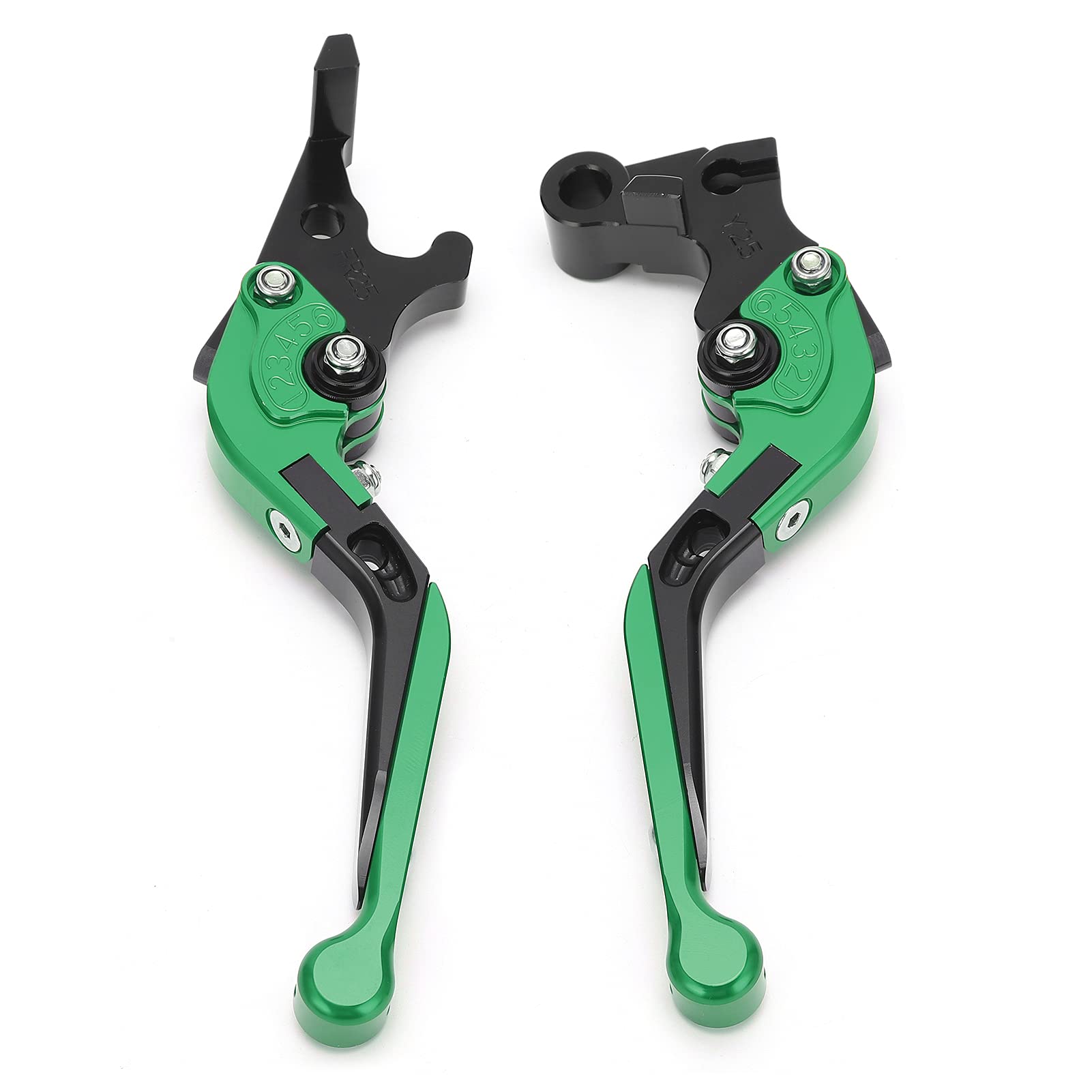 Leva della Frizione, Manico del Freno per Bici Leve Freno Bici di Sostituzione Leve Freno Regolabili Leve Frizione CNC Alluminio Alluminio Freno Frizione Controllo per MT25 MT -03 R25 R3 (BLACK)