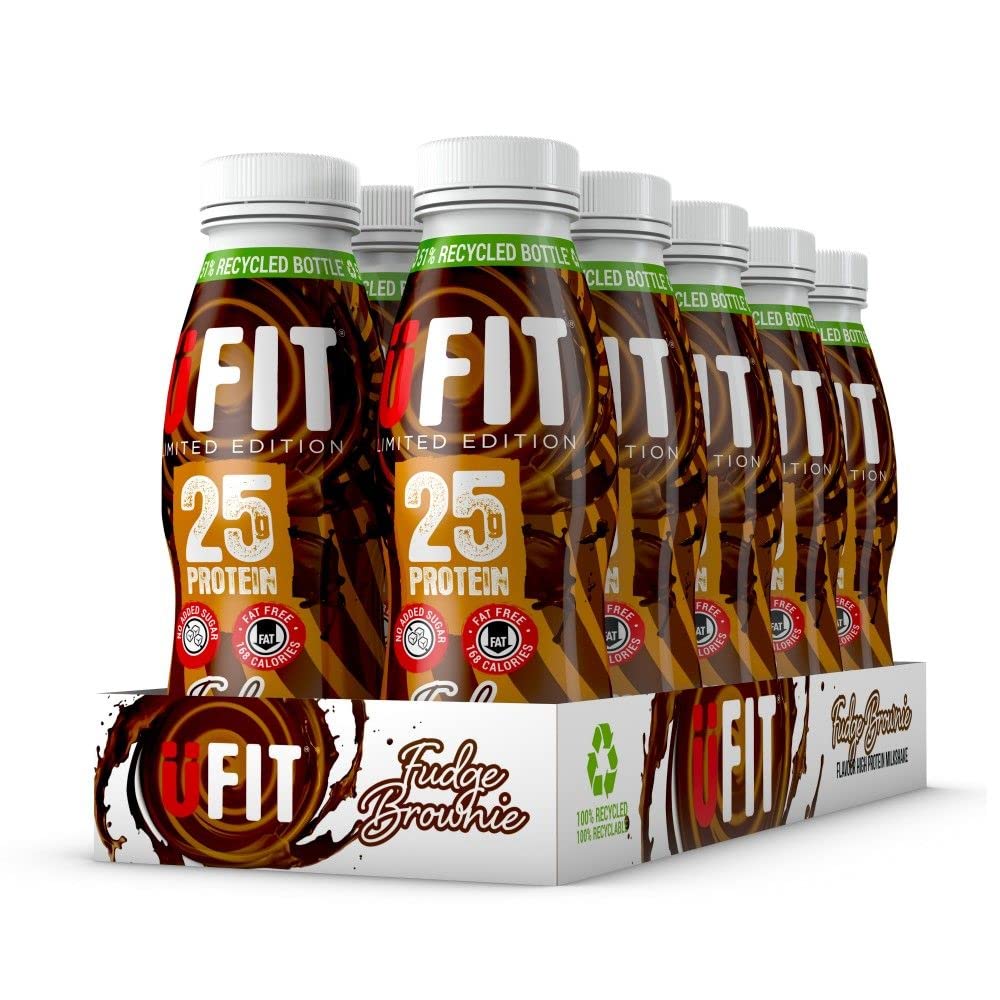 Buy UFIT High 25g Protein Shake, No Added Sugar, Free, Fudge Brownie