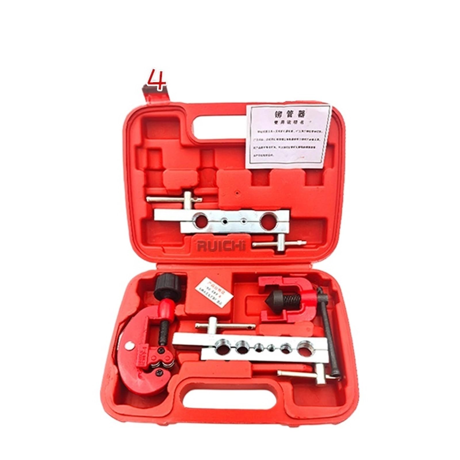 Rsgxlfqzvak A Pipe Expander, Expanding Nd Cutting Riveting Tube 3-19 Mm Utomobile Ir Conditioning Copper Luminum Expander Set
